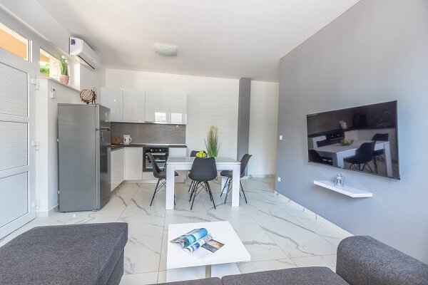 Living area in new Kolovrat apartment in Stobrec